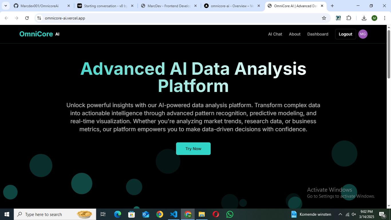AI data Analyst Website